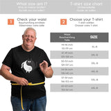 Cute Cat Yin Yang White And Black Big Size Men's T-shirt