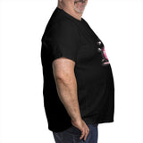 Pink Panther Paw Print Big Size Men's T-shirt