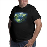 Minecraft Glowing Creepers Big Size Men's T-shirt