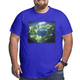 Minecraft Glowing Creepers Big Size Men's T-shirt