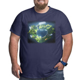 Minecraft Glowing Creepers Big Size Men's T-shirt
