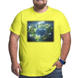 Minecraft Glowing Creepers Big Size Men's T-shirt