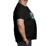 Minecraft Glowing Creepers Big Size Men's T-shirt
