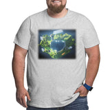 Minecraft Glowing Creepers Big Size Men's T-shirt