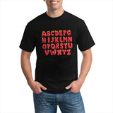 Strawberry English Alphabet Red Men's Short Sleeve T-shirt