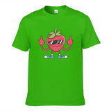 Strawberry With Sunglasses Giving Middle Finger Men's Short Sleeve T-shirt