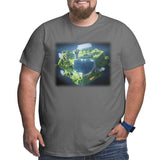 Minecraft Glowing Creepers Big Size Men's T-shirt