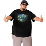 Minecraft Glowing Creepers Big Size Men's T-shirt