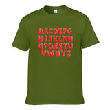 Strawberry English Alphabet Red Men's Short Sleeve T-shirt