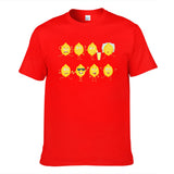 Lemon Funny Fresh Fruits Emotions Men's Short Sleeve T-shirt