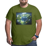 Minecraft Glowing Creepers Big Size Men's T-shirt